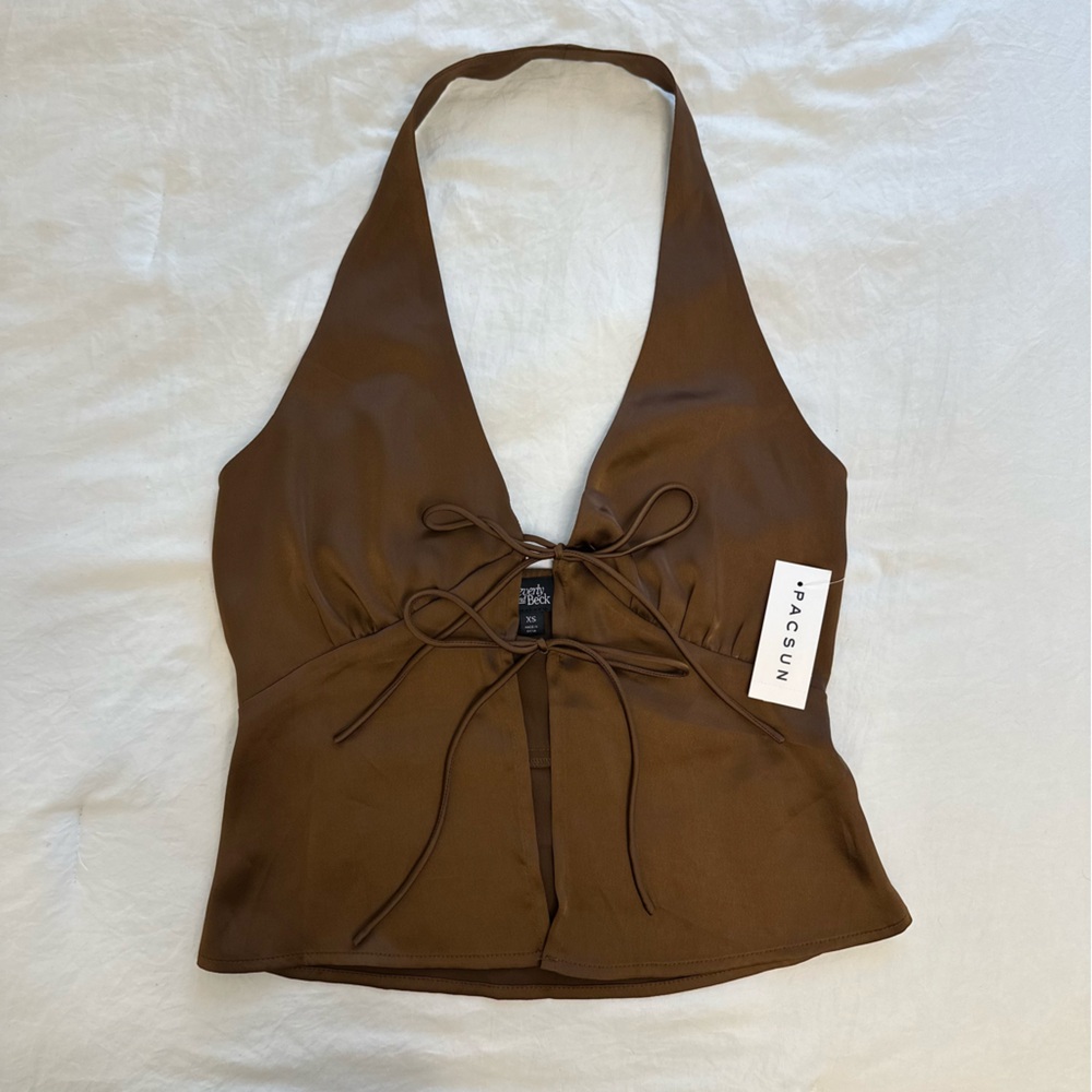 Pacsun Brown Halter Top